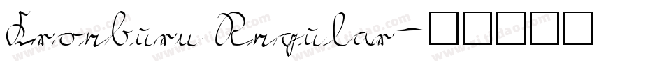 Kroeburn Regular字体转换